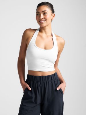 Spacedye Well Rounded Cropped Halter Tank