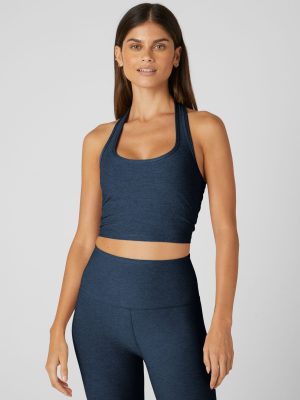 Spacedye Well Rounded Cropped Halter Tank