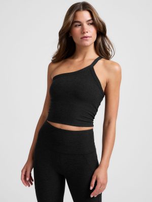 Spacedye Outset One Shoulder Cropped Tank