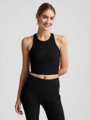Spacedye High Neck Cropped Tank