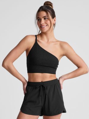 Spacedye One Shoulder Long Line Bra