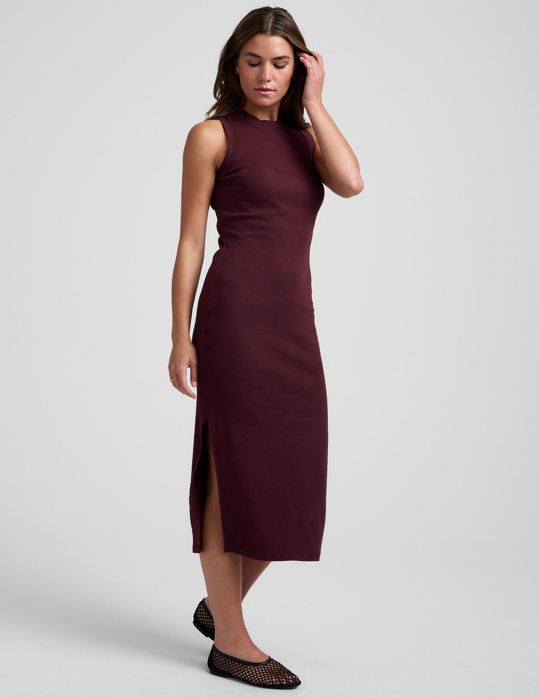 Rib Tank Dress - Image 4