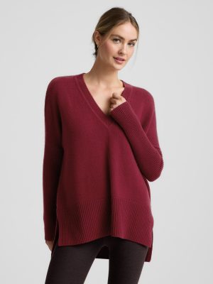 Wool-Cashmere V-Neck Sweater